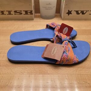 Havaianas Provence Blue You St. Tropez Mesh Flip-Flop Womens Shoes Size 11